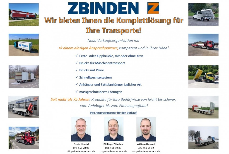 Image Neue Verkaufsorganisation bei Zbinden