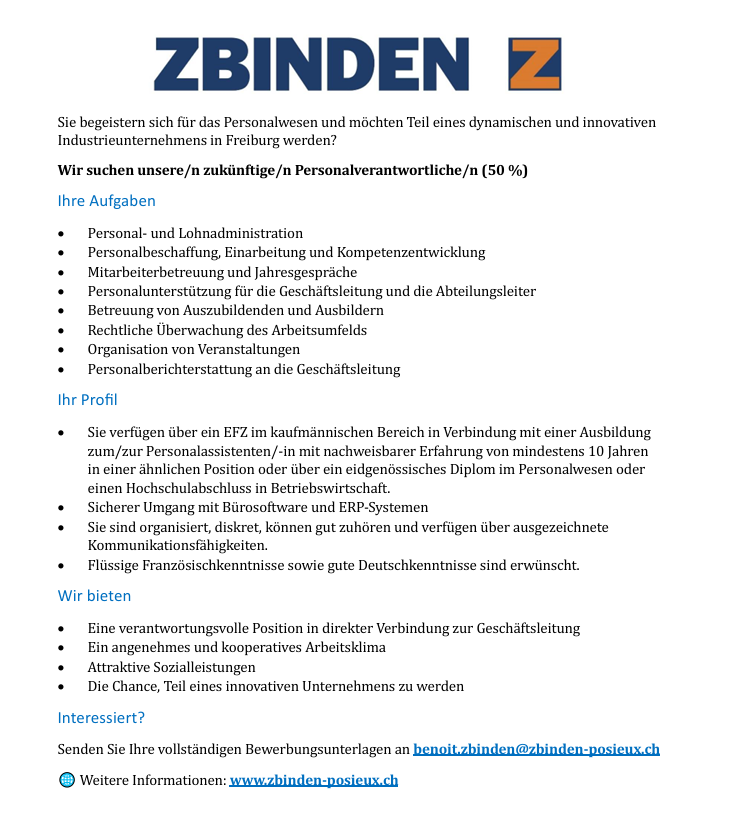 Image Personalverantwortliche/n (50%)!